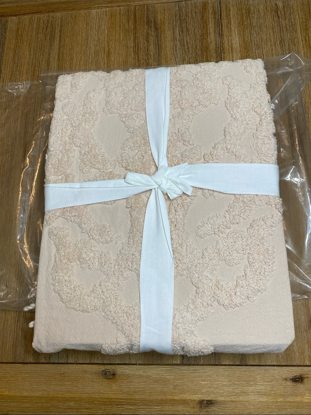 Madison Park Cotton Throw Blanket - Soft Blush Pink - Picture 4 of 4